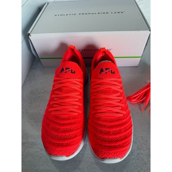 NIB APL Techloom Wave‎ Womens Sneakers Neon Orange Red Size 9.5 - Picture 4 of 10